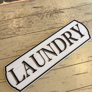 Wooden Farmhouse "Laundry" Sign